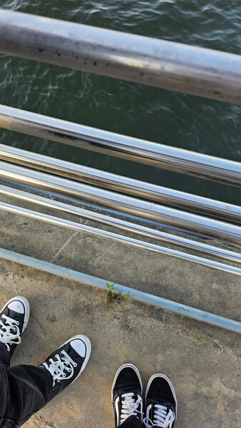 overlooking the han river